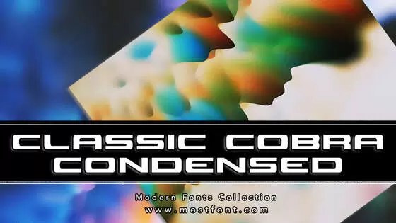 Typographic Design of Classic-Cobra-Condensed