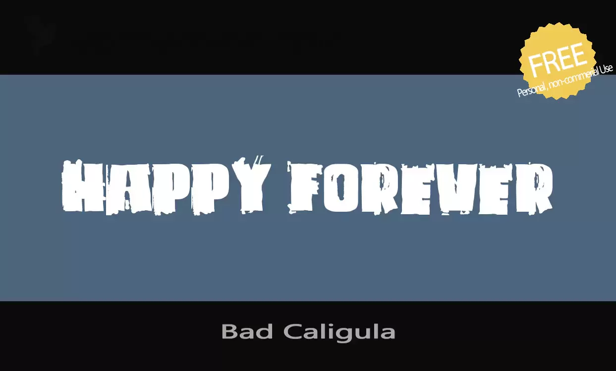 「Bad-Caligula」字体效果图