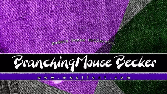 「BranchingMouse-Becker」字体排版样式
