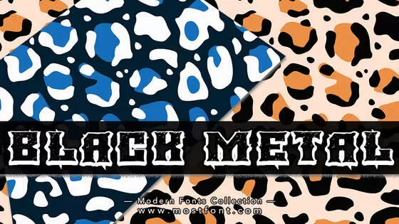 Typographic Design of BLACK-METAL