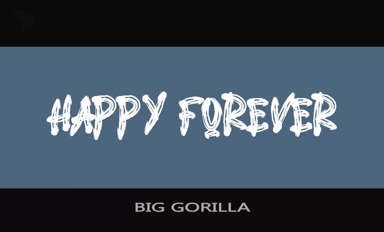 Font Sample of BIG-GORILLA