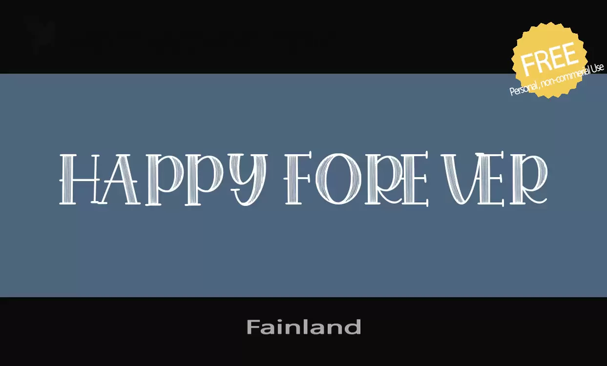 「Fainland」字体效果图