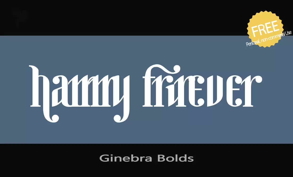 Font Sample of Ginebra-Bolds