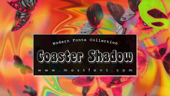 Typographic Design of Coaster-Shadow