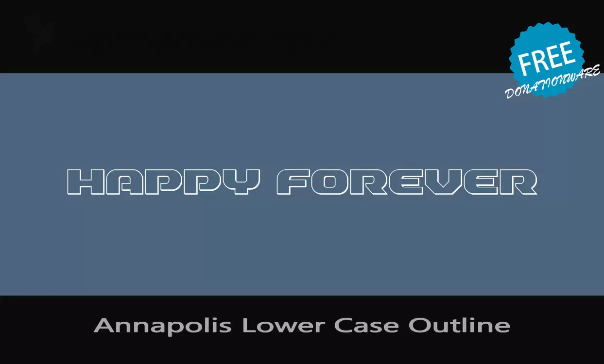 「Annapolis-Lower-Case-Outline」字体效果图