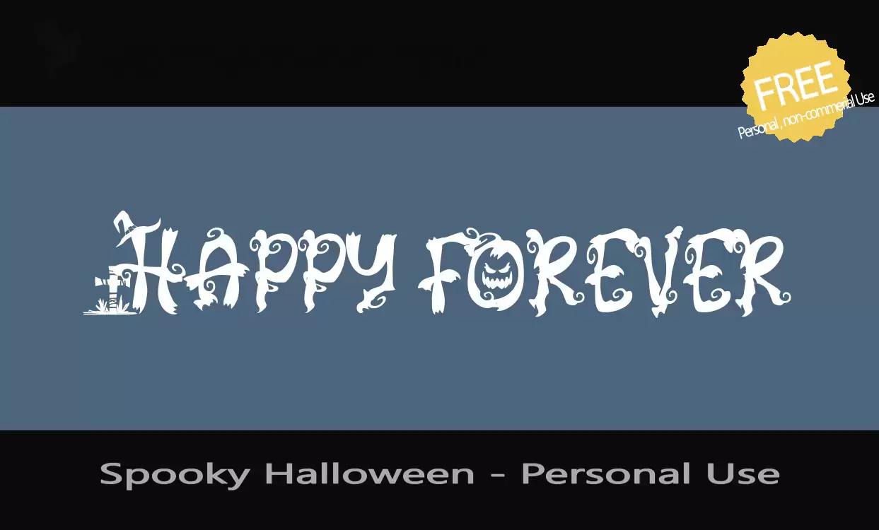 「Spooky-Halloween---Personal-Use」字体效果图