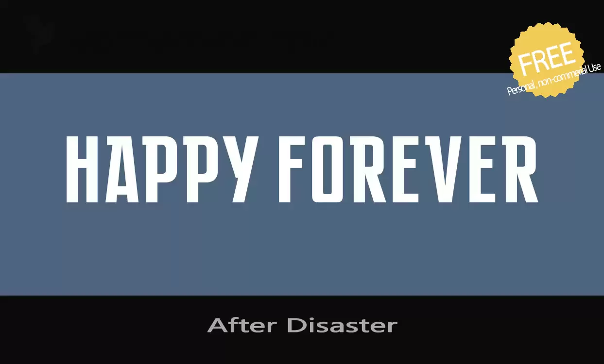 Sample of After-Disaster