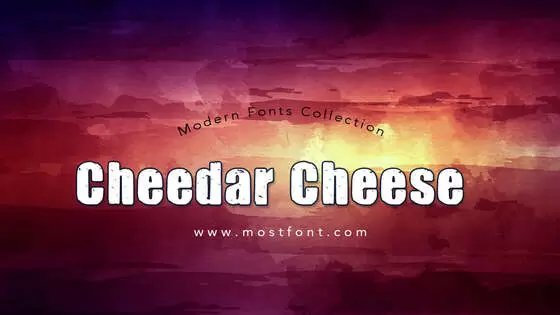 Typographic Design of Cheedar-Cheese