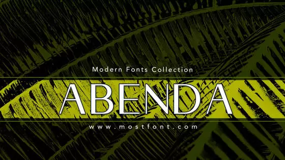 Typographic Design of Abenda