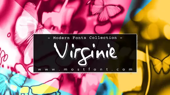 Typographic Design of Virginie