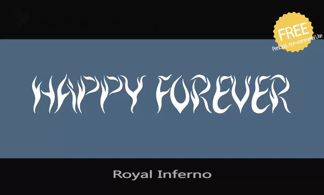 Font Sample of Royal-Inferno