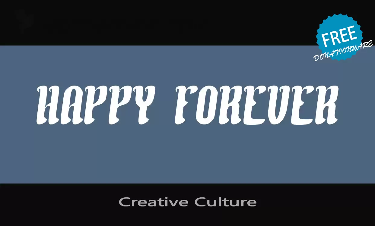 Font Sample of Creative-Culture