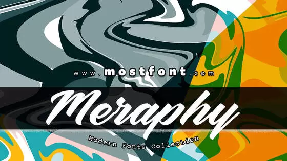 「Meraphy」字体排版样式