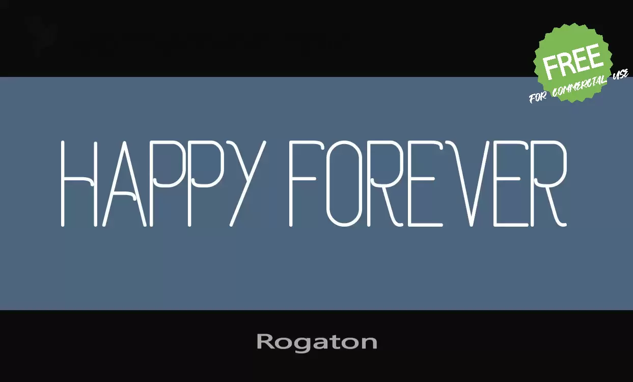 「Rogaton」字体效果图