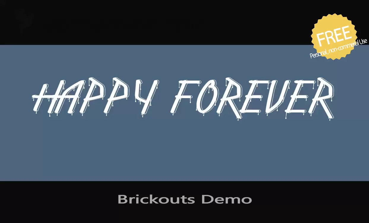 「Brickouts-Demo」字体效果图