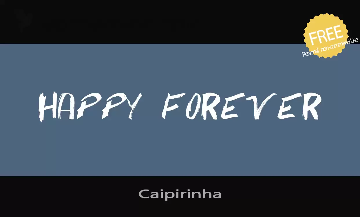 Font Sample of Caipirinha