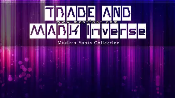 「TRADE-AND-MARK-Inverse」字体排版图片