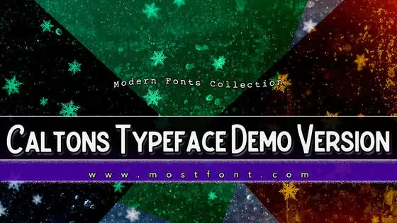 「Caltons-Typeface-Demo-Version」字体排版图片