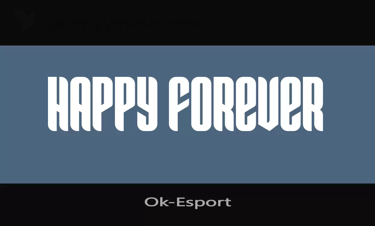 Font Sample of Ok-Esport