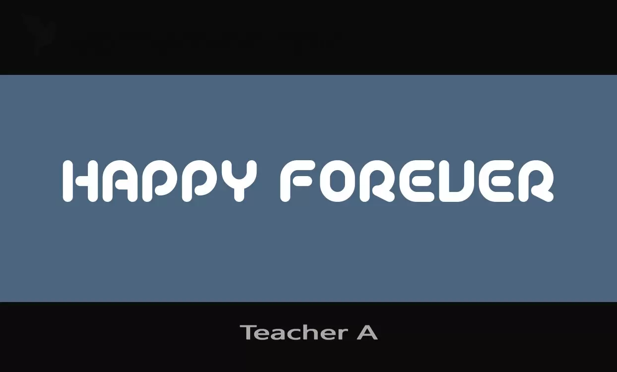 Font Sample of Teacher-A