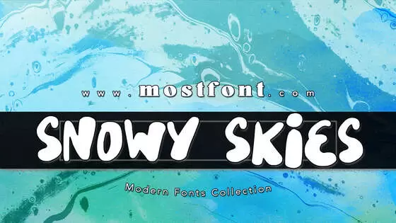 Typographic Design of Snowy-Skies