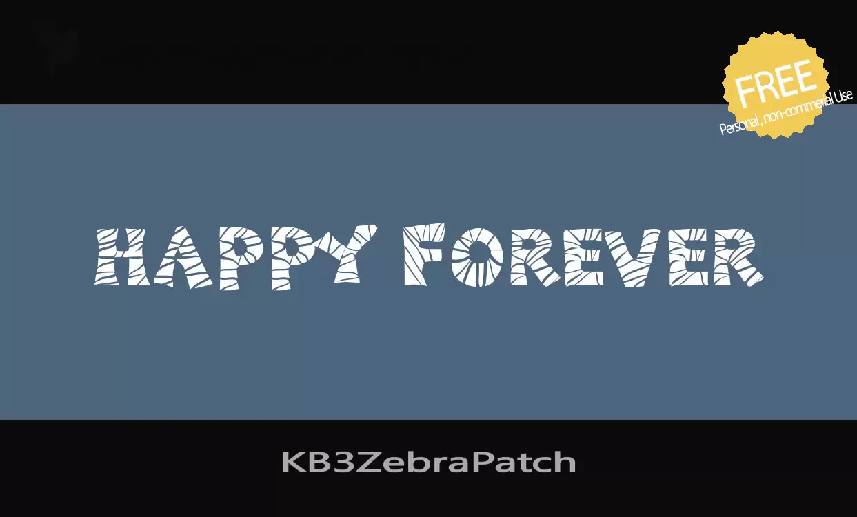 Sample of KB3ZebraPatch