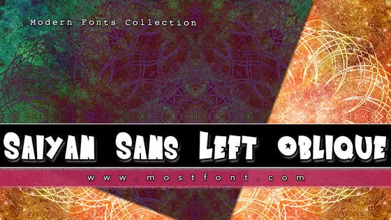 Typographic Design of Saiyan-Sans---Left-Oblique