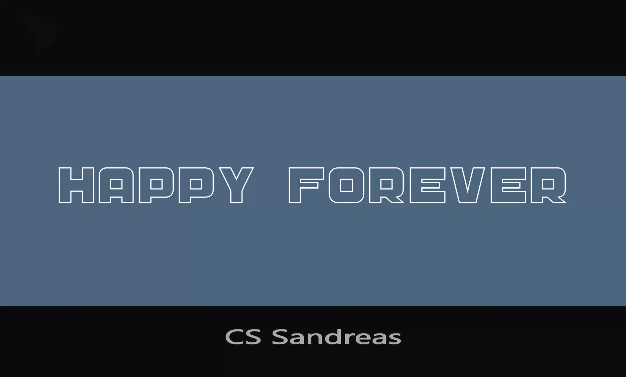 「CS-Sandreas」字体效果图