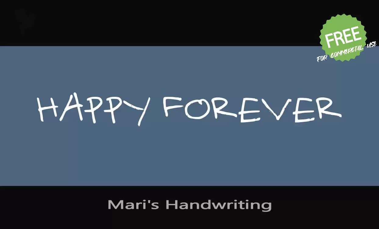 Sample of Mari's-Handwriting