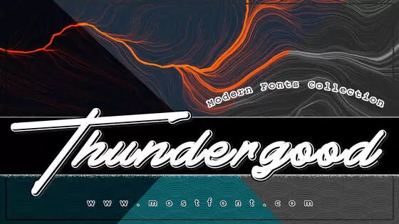 「Thundergood」字体排版样式