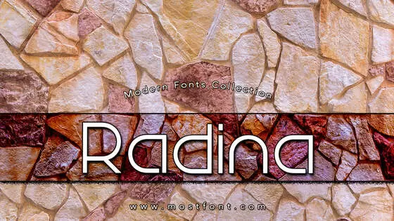 「Radina」字体排版样式