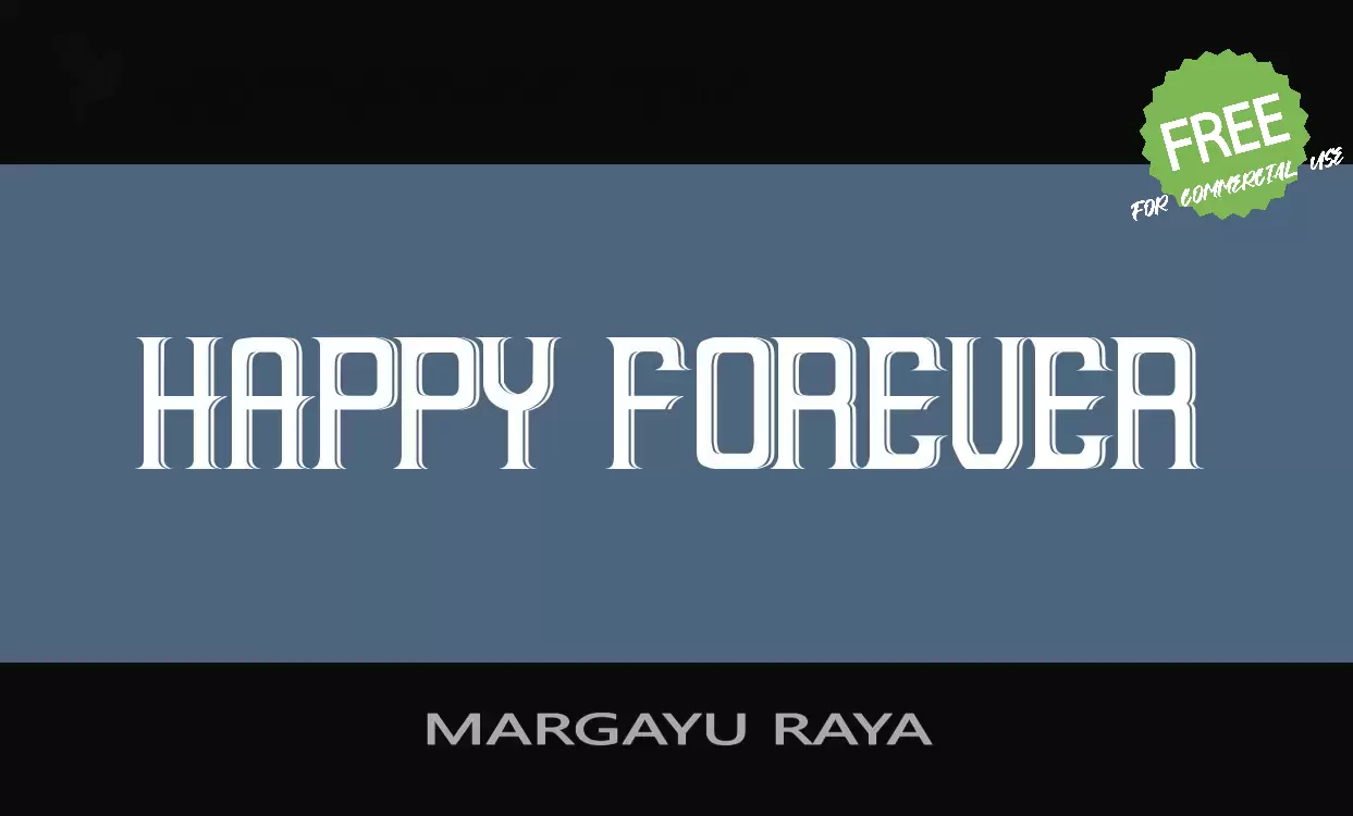 Font Sample of MARGAYU-RAYA