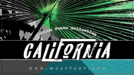 「California」字体排版图片