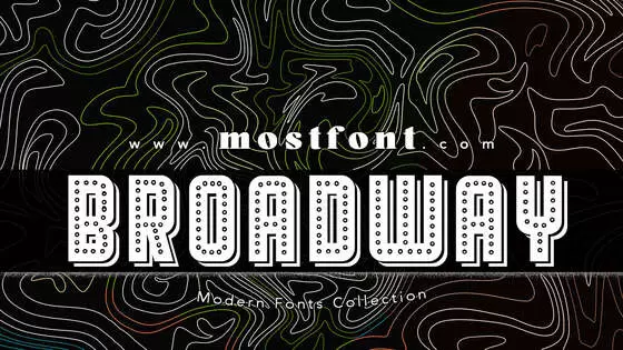 Typographic Design of Broadway-Shadow