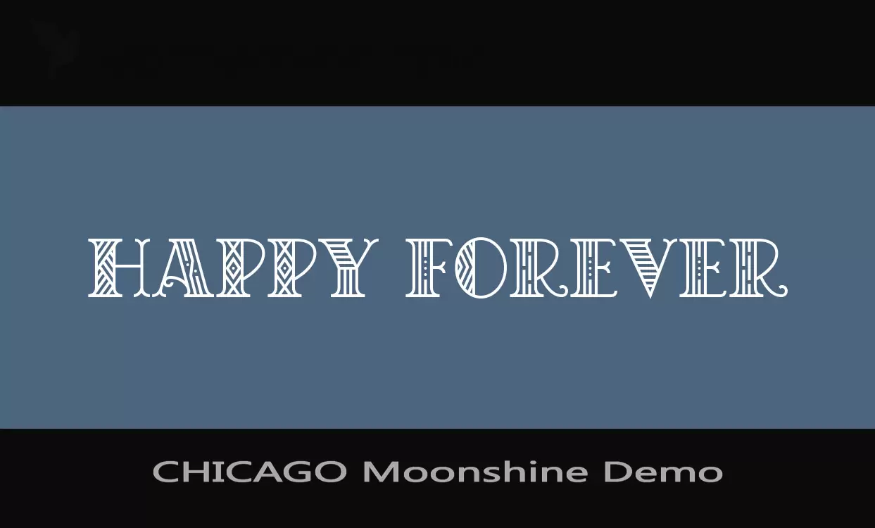 「CHICAGO-Moonshine-Demo」字体效果图