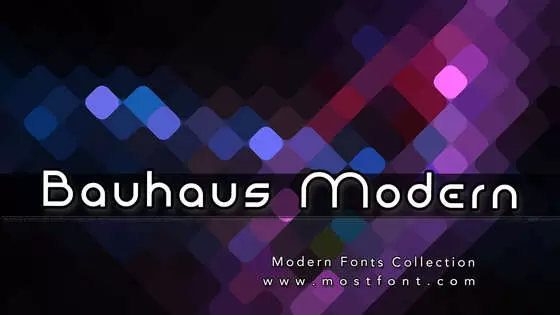 Typographic Design of Bauhaus-Modern