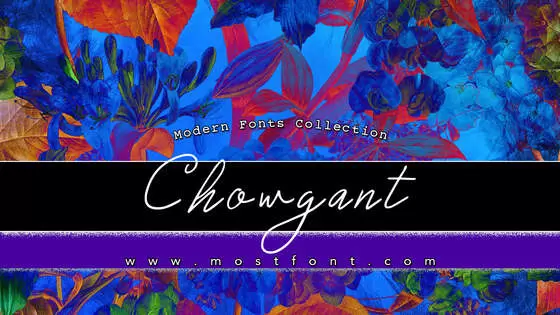 Typographic Design of Chowgant