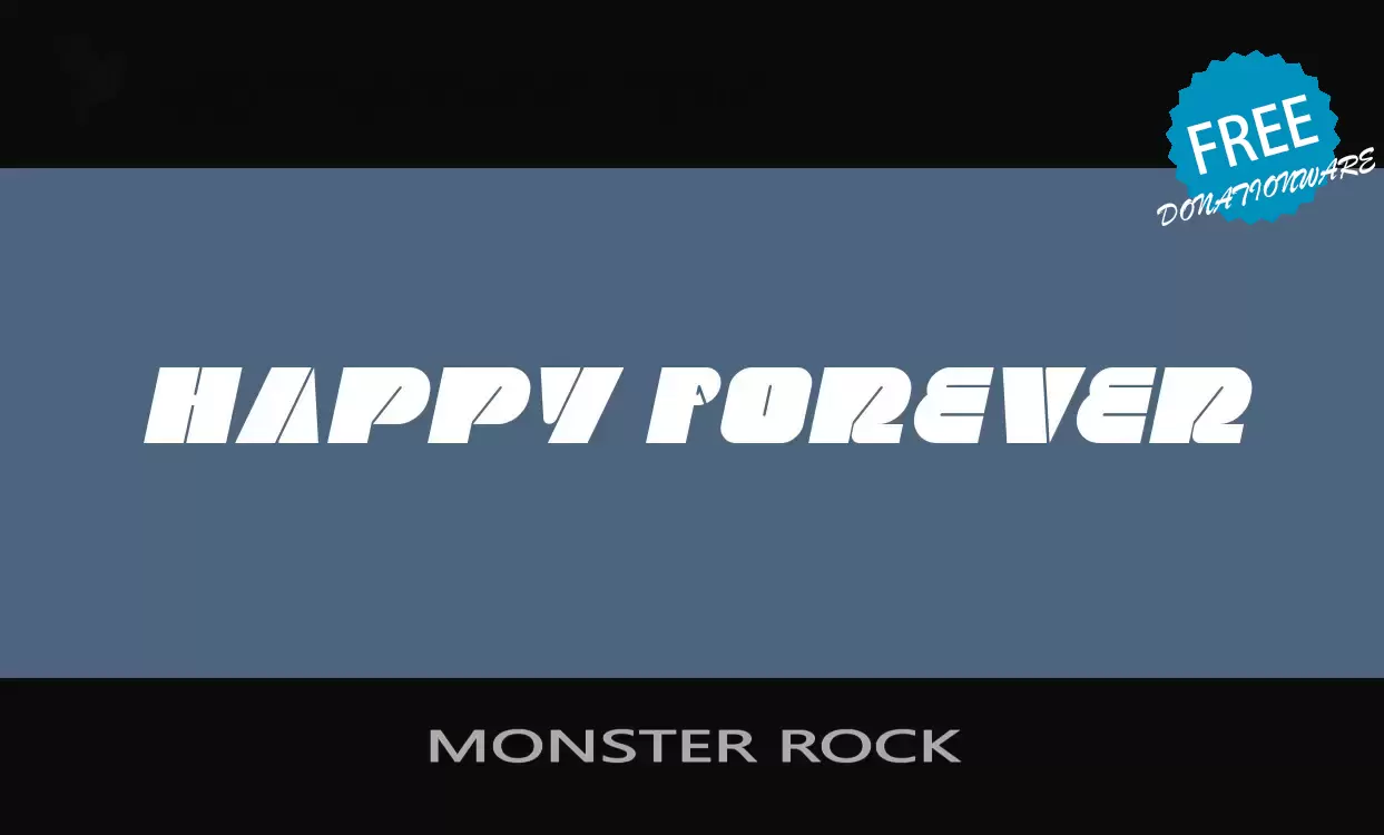 「MONSTER-ROCK」字体效果图