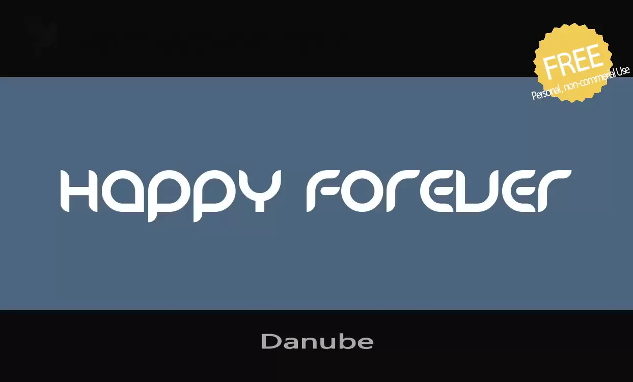 「Danube」字体效果图