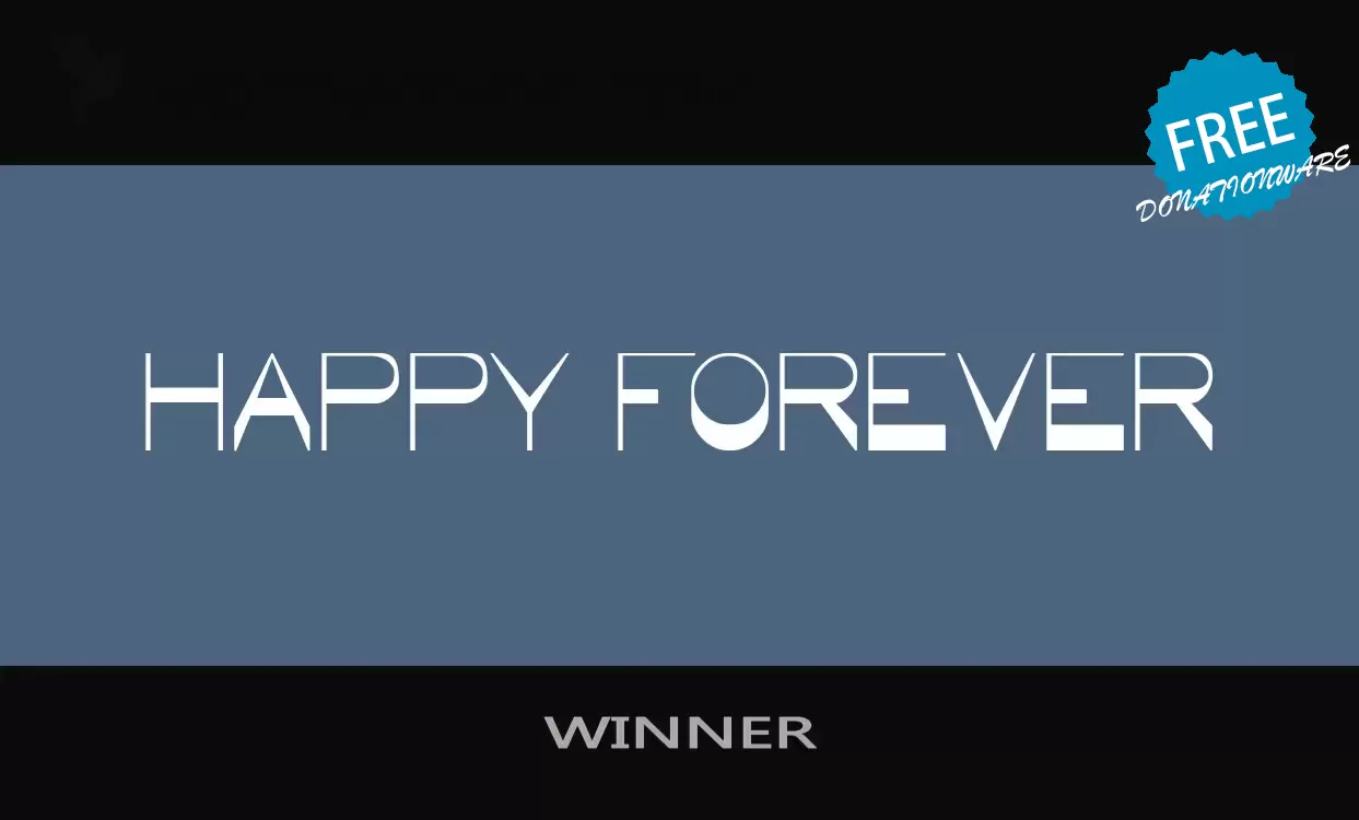 「WINNER」字体效果图