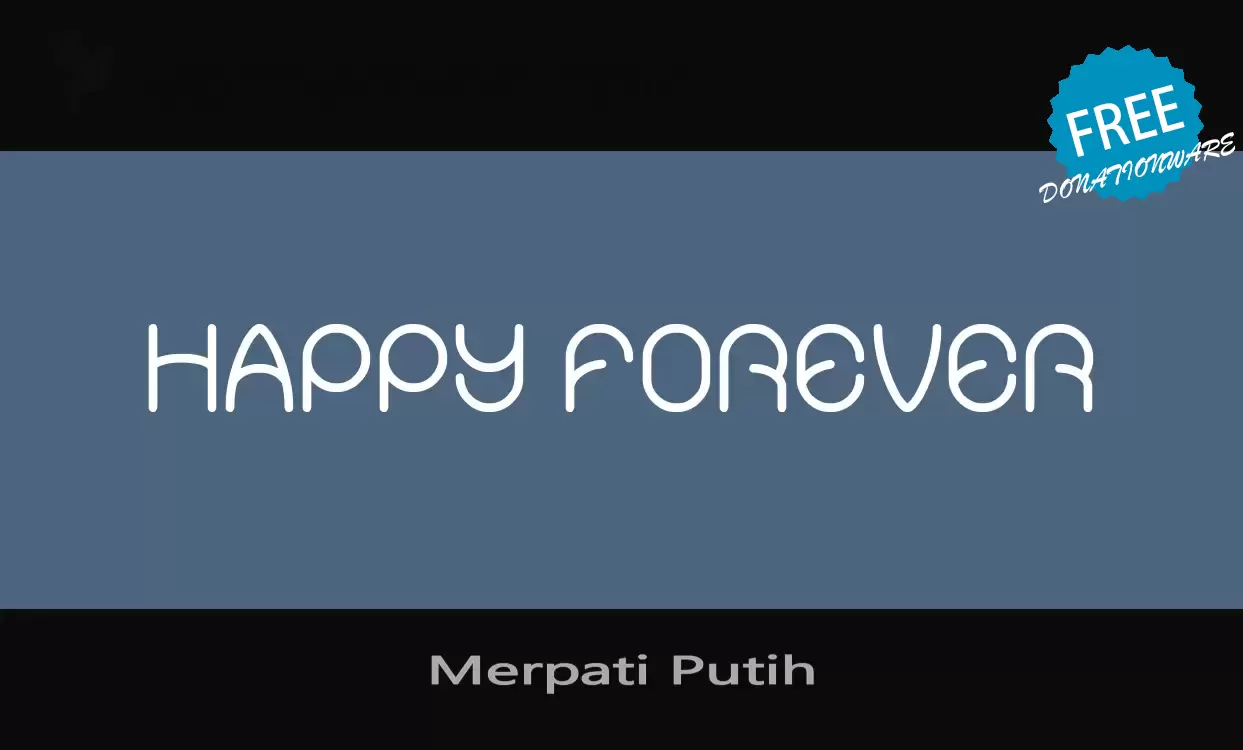 「Merpati-Putih」字体效果图