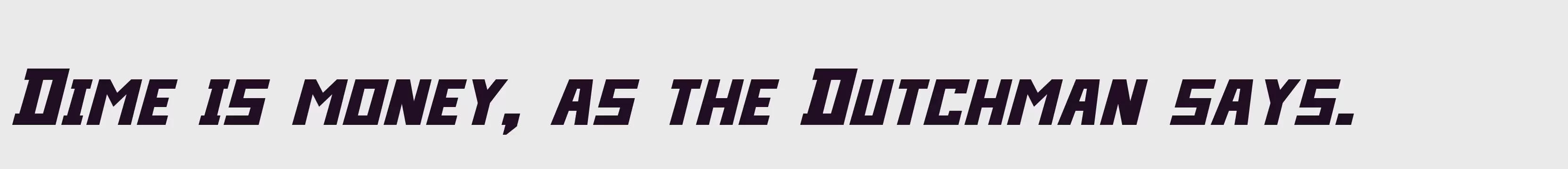 Preview Of Bidan Bold Italic