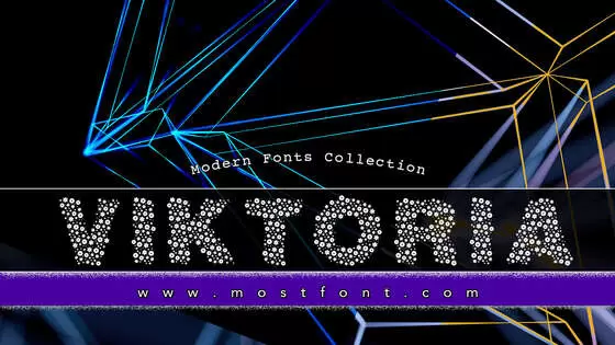 「Viktoria」字体排版图片