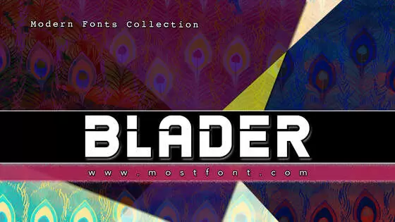 Typographic Design of Blader