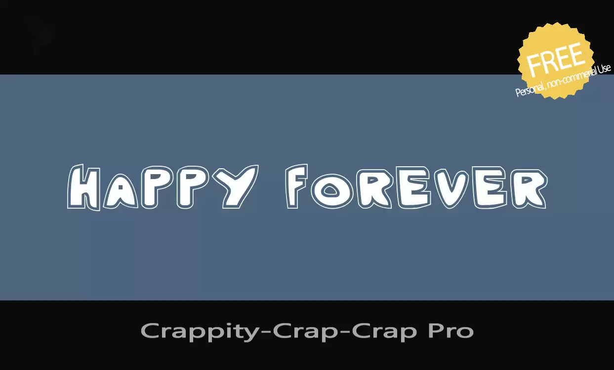 「Crappity-Crap-Crap-Pro」字体效果图