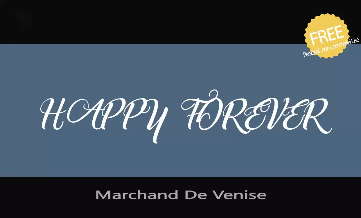 「Marchand-De-Venise」字体效果图