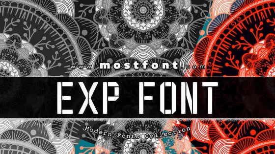 「EXP-FONT」字体排版样式