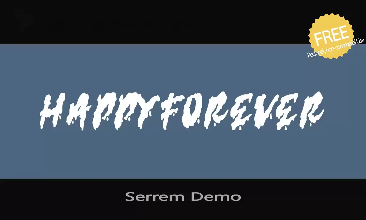 「Serrem-Demo」字体效果图