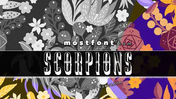 「Scorpions」字体排版图片