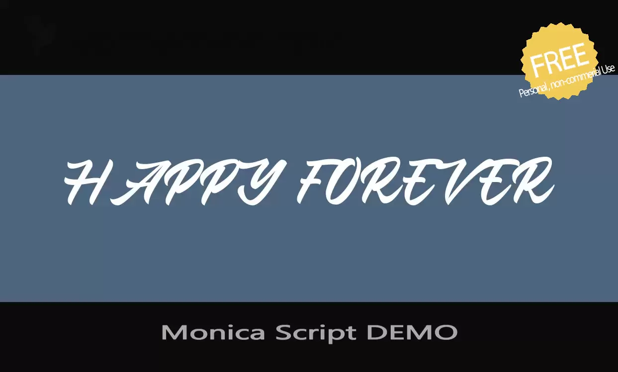 Sample of Monica-Script-DEMO